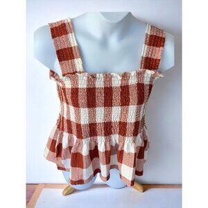 Ann Taylor Loft ladies stretchy sleeveless halter style top waffle weave size XL